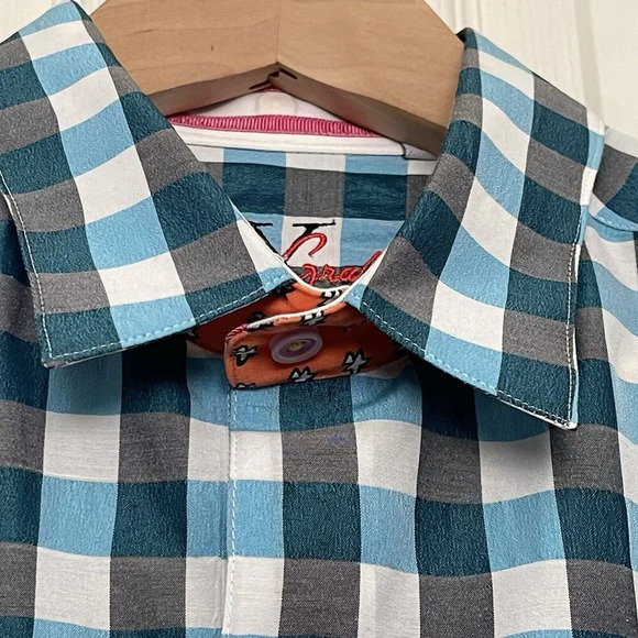 Robert Graham X Plaid Classic Long Sleeve Button Up Shirt Preppy Size Large - Picture 9 of 12